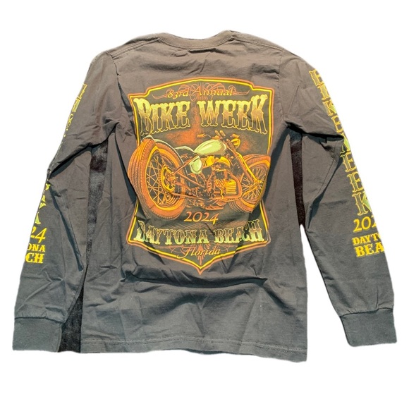 2024 Daytona Beach Bike Week Long Sleeve T-Shirt - Size Small - Picture 1 of 7